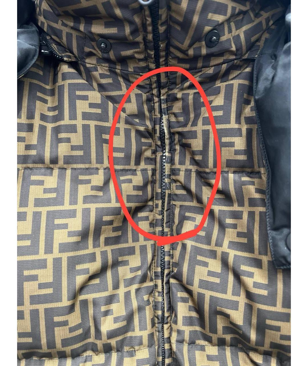 FENDI Черный пуховик, фото 4