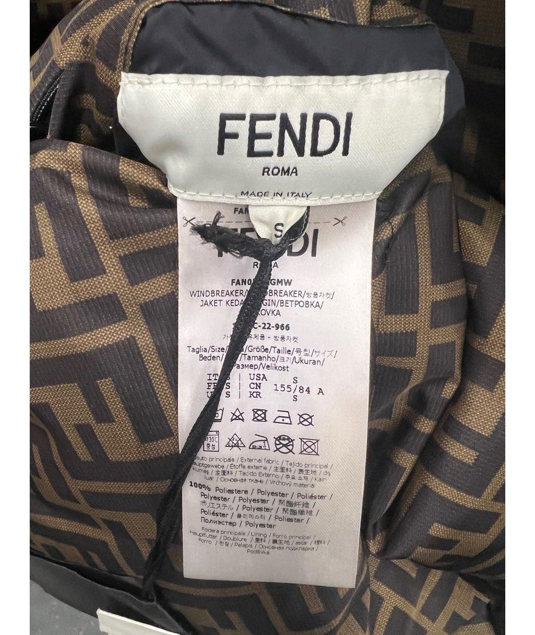 FENDI Черный пуховик, фото 7