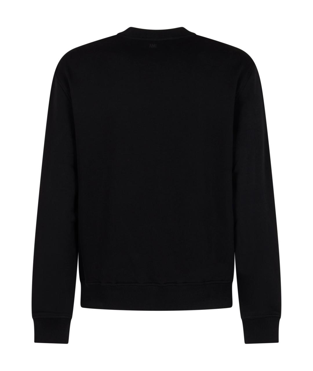 Ami Paris Черный хлопковый джемпер / свитер, фото 2