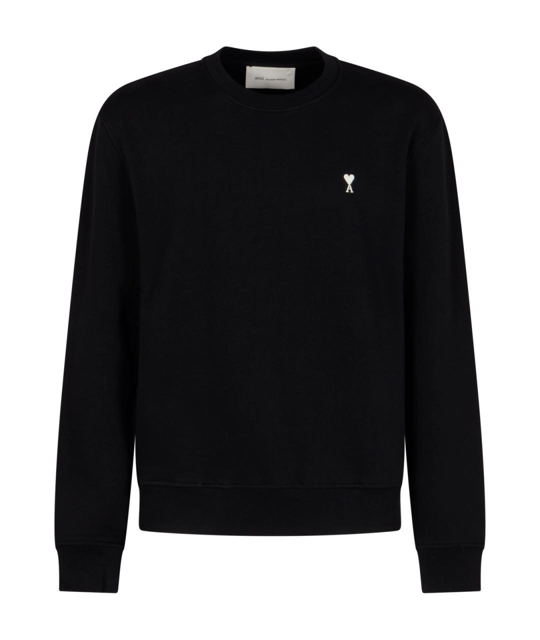 Ami Paris Черный хлопковый джемпер / свитер, фото 1