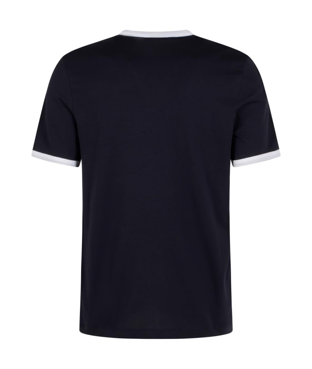 MARNI Темно-синяя хлопковая футболка, фото 2