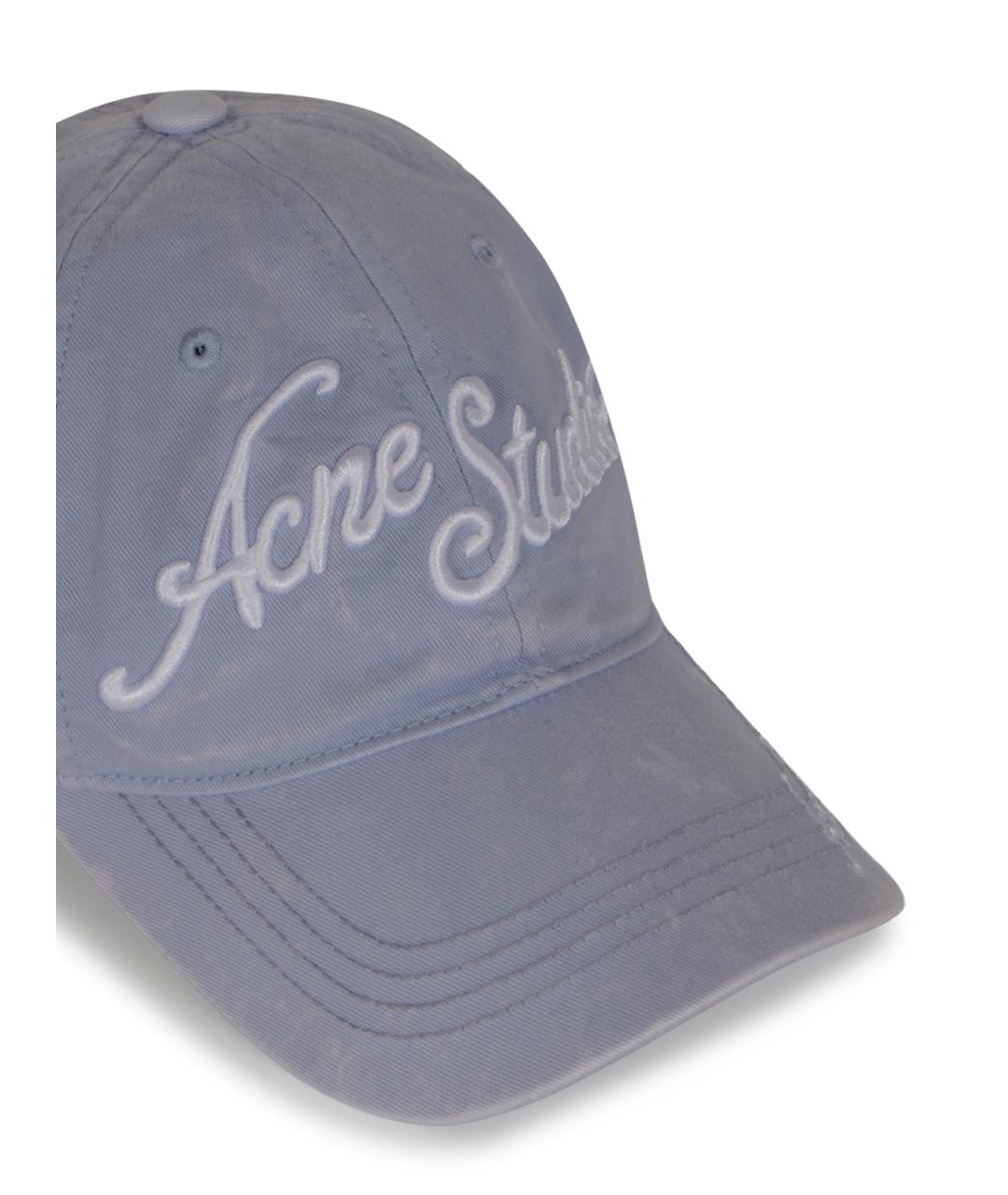 ACNE STUDIOS Синяя хлопковая кепка/бейсболка, фото 4