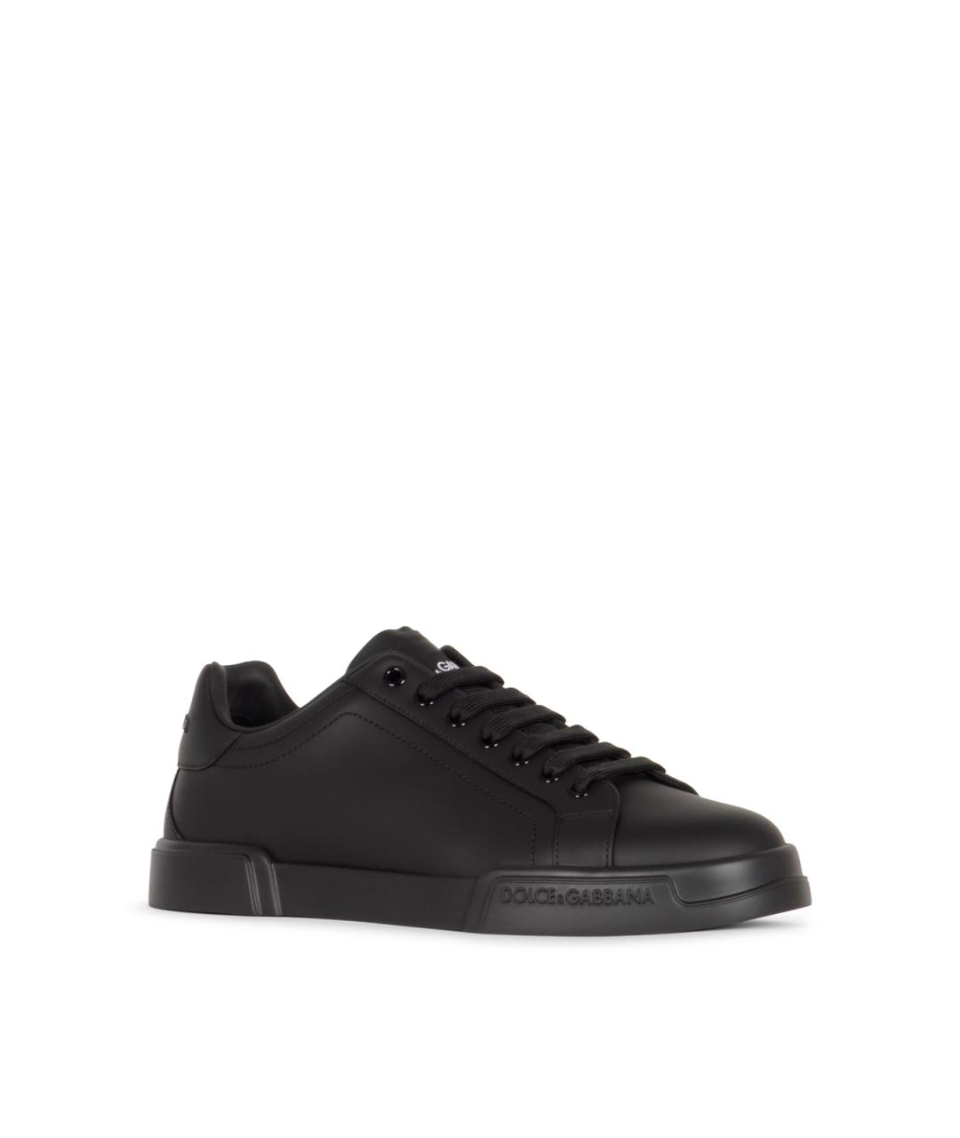 DOLCE&GABBANA Кожаные низкие кроссовки / кеды, фото 2