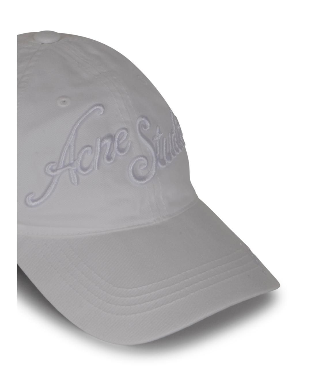 ACNE STUDIOS Белая хлопковая кепка/бейсболка, фото 4