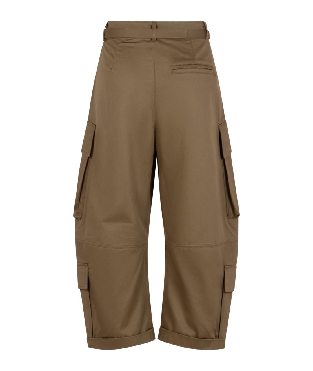 ACNE STUDIOS Хаки хлопковые брюки широкие, фото 2