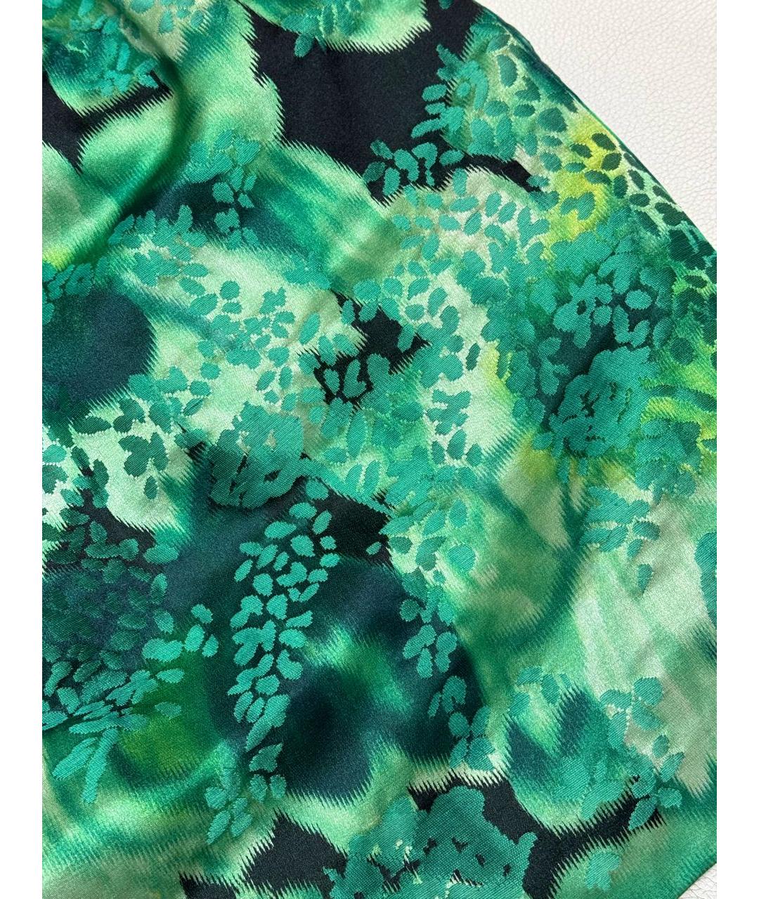 BALENCIAGA Зеленые шелковое коктейльное платье, фото 4