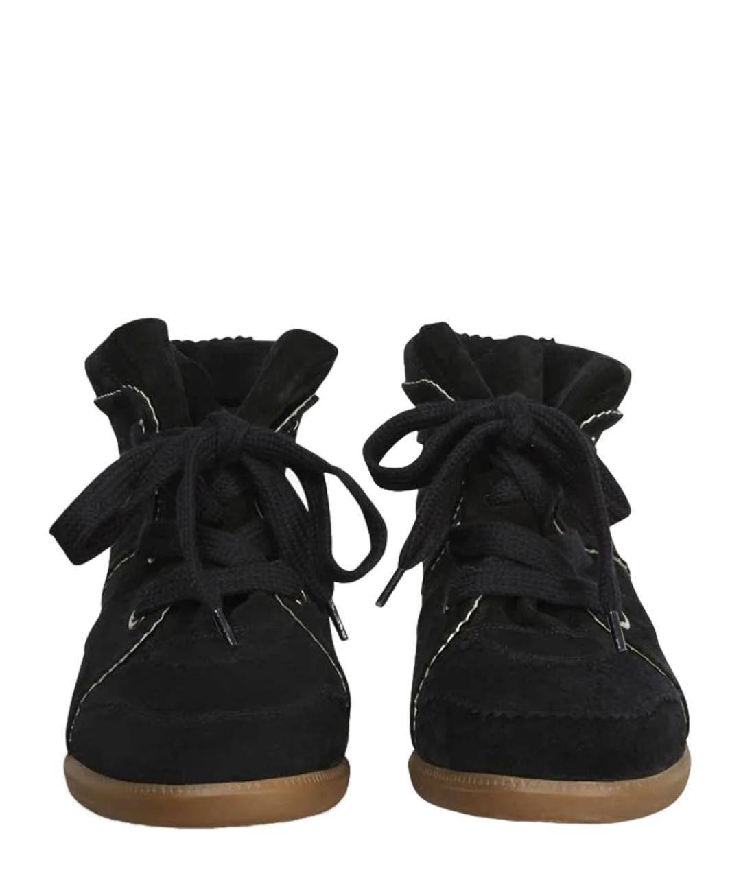 ISABEL MARANT Черные замшевые кроссовки, фото 3