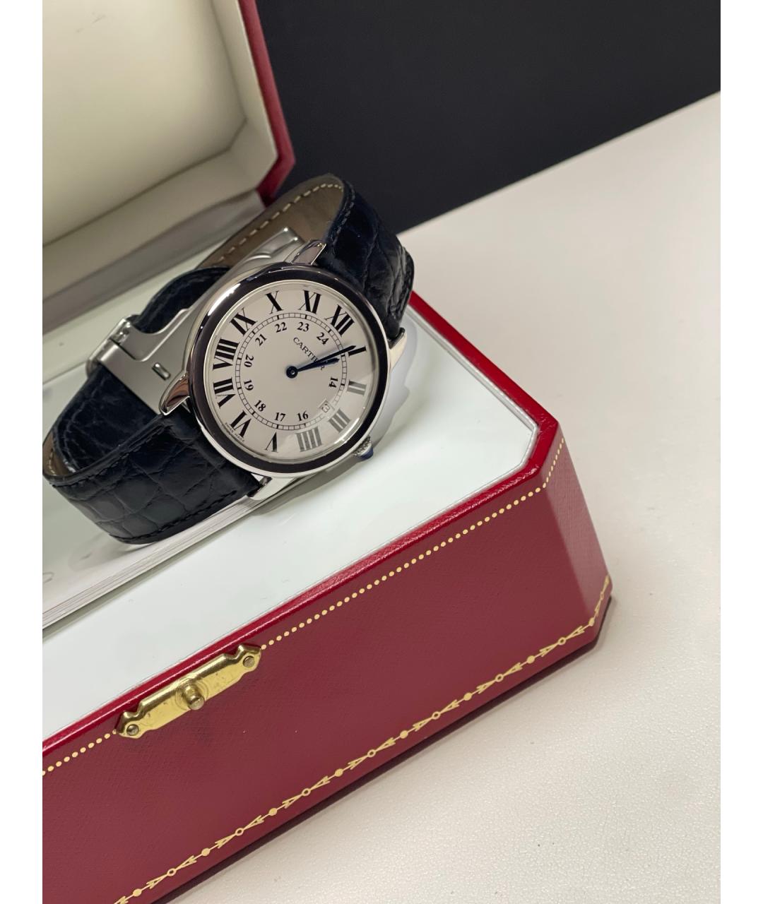 CARTIER Белые металлические часы, фото 2