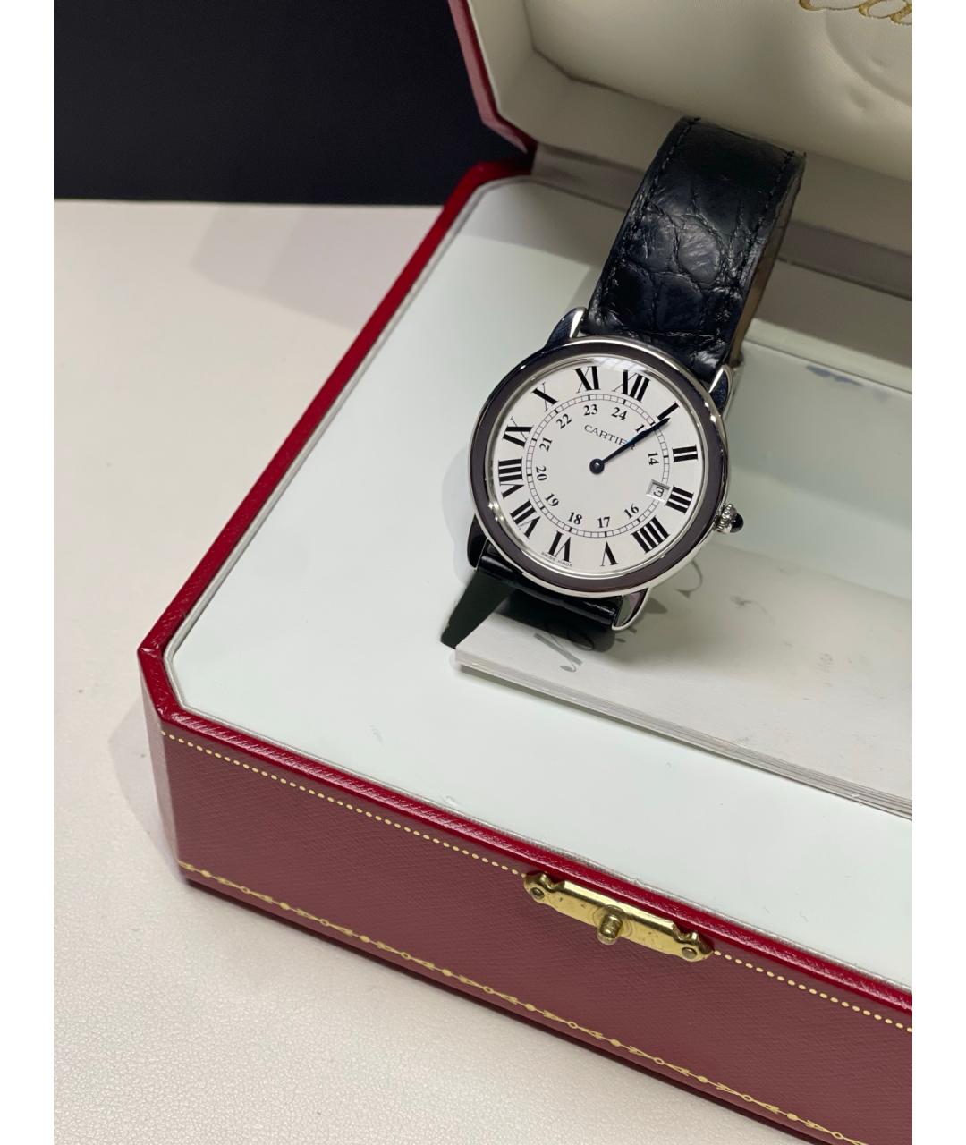 CARTIER Белые металлические часы, фото 3