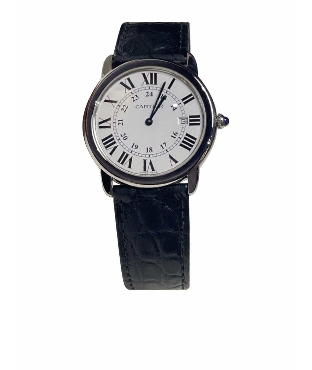 CARTIER Белые металлические часы, фото 1