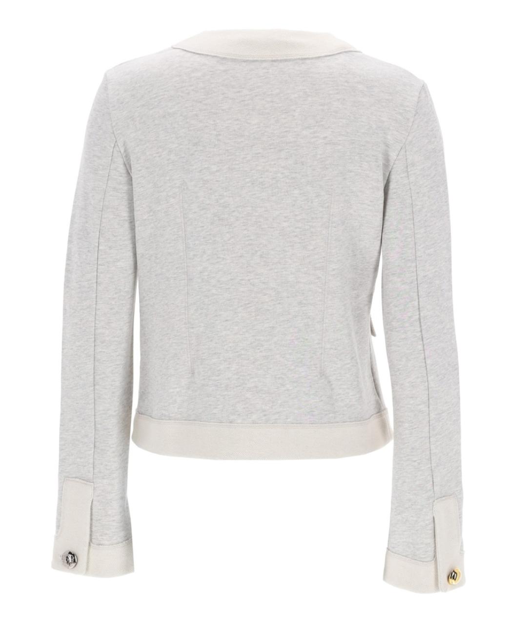 MOSCHINO Серый хлопковый кардиган, фото 2