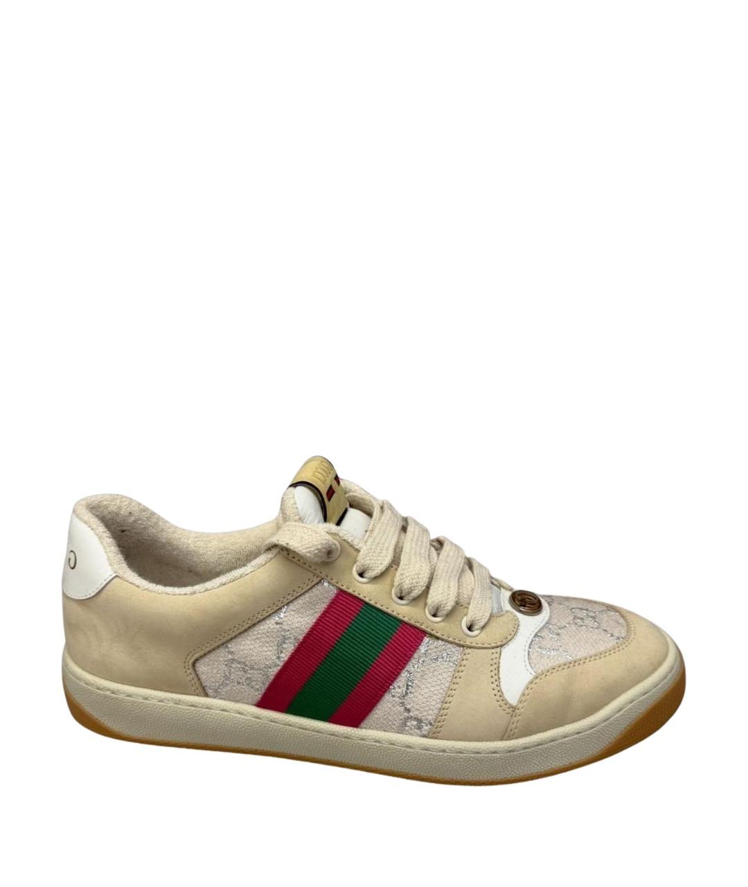 GUCCI Бежевые кроссовки, фото 1