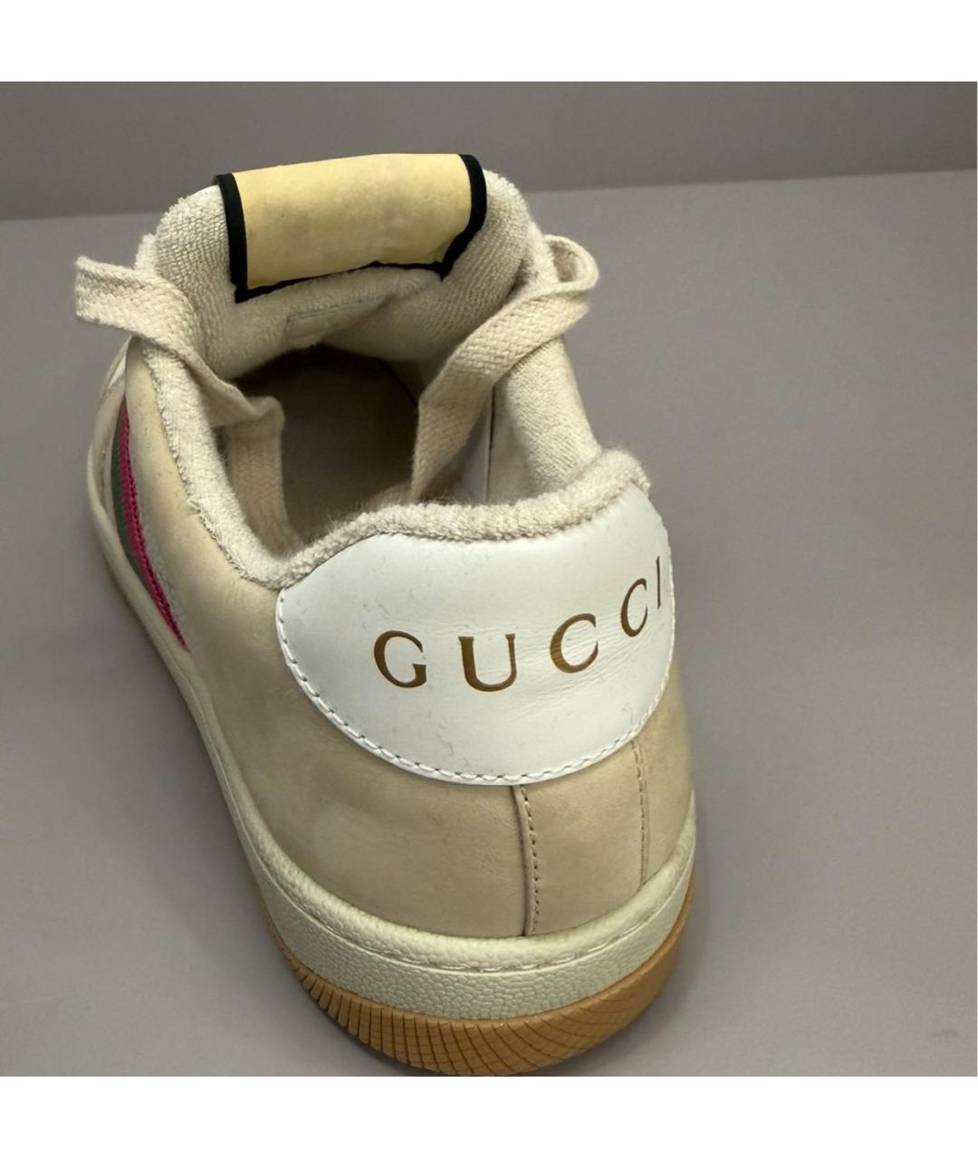 GUCCI Бежевые кроссовки, фото 3