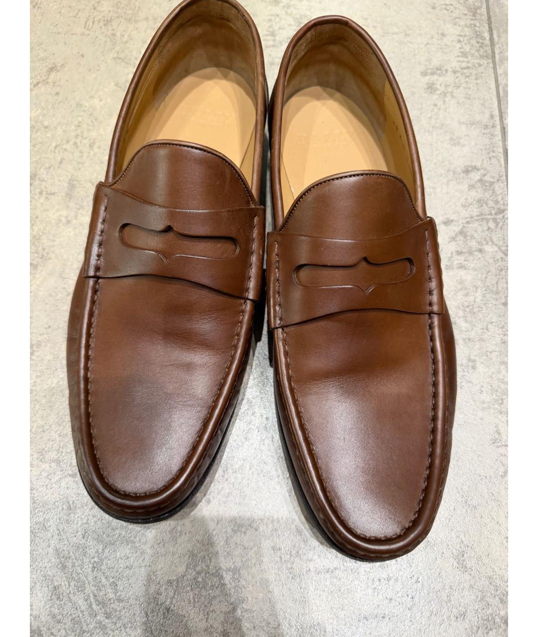 BALLY Коричневые кожаные лоферы, фото 2