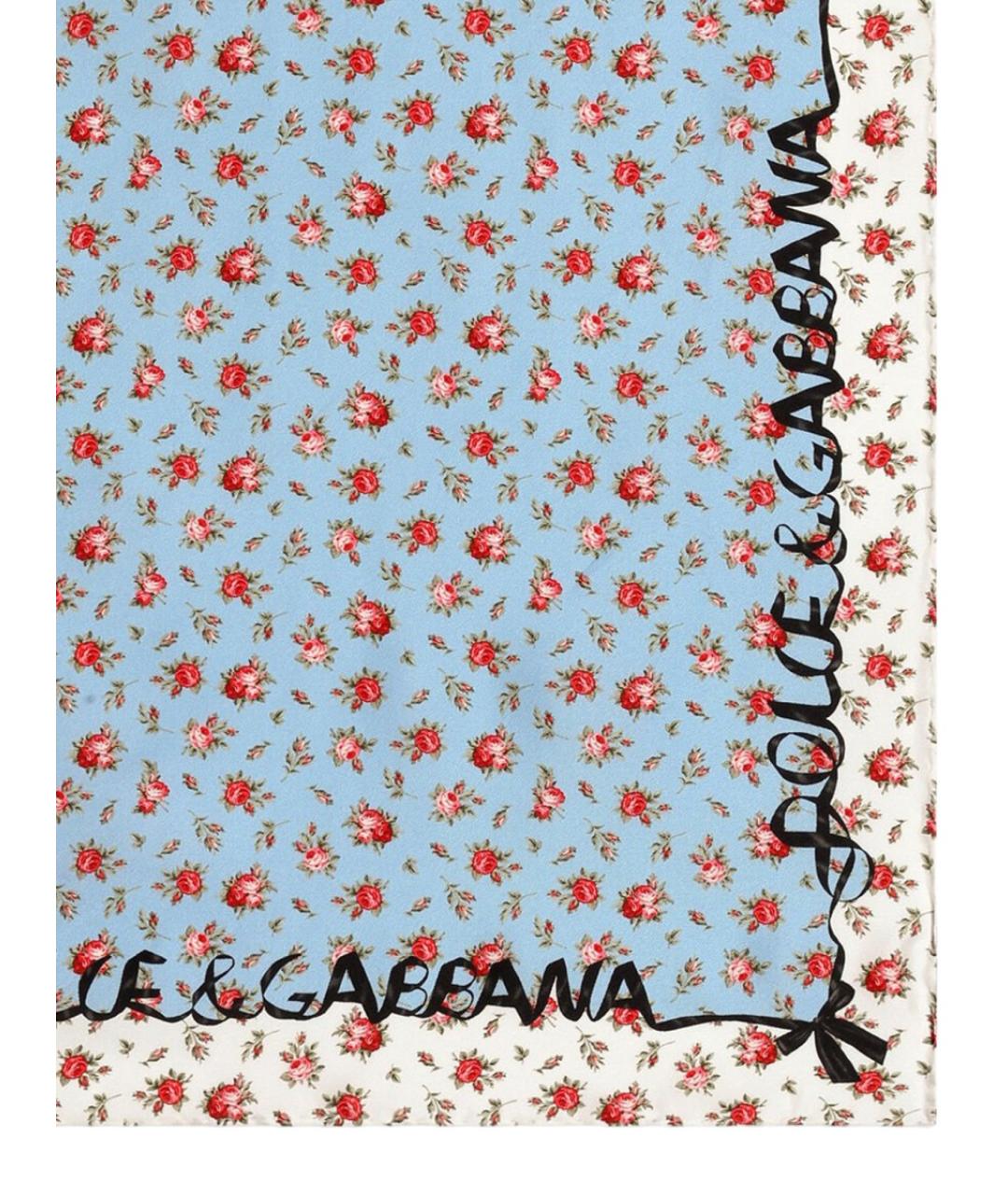 DOLCE&GABBANA Мульти шелковый платок, фото 2