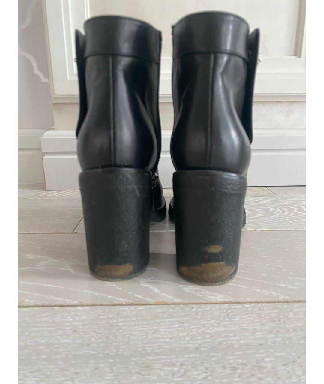 CHANEL Черные кожаные ботильоны, фото 3
