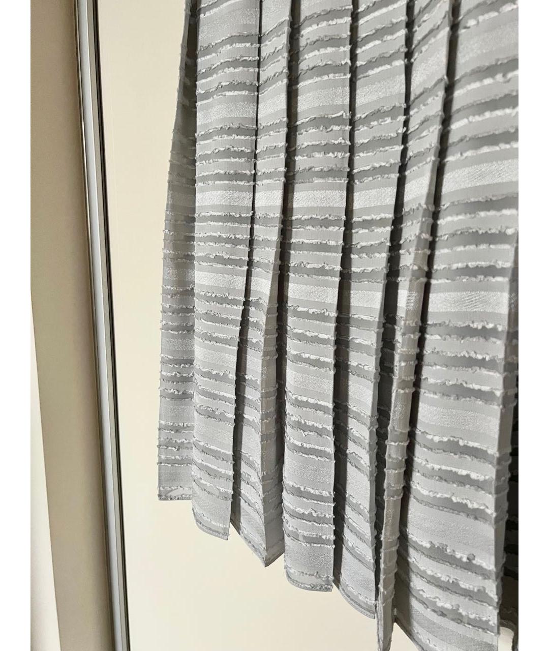 PATRIZIA PEPE Серая полиэстеровая юбка миди, фото 3