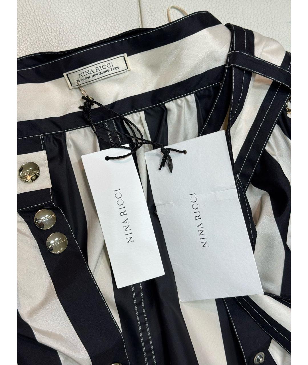 NINA RICCI Мульти шелковая юбка макси, фото 6