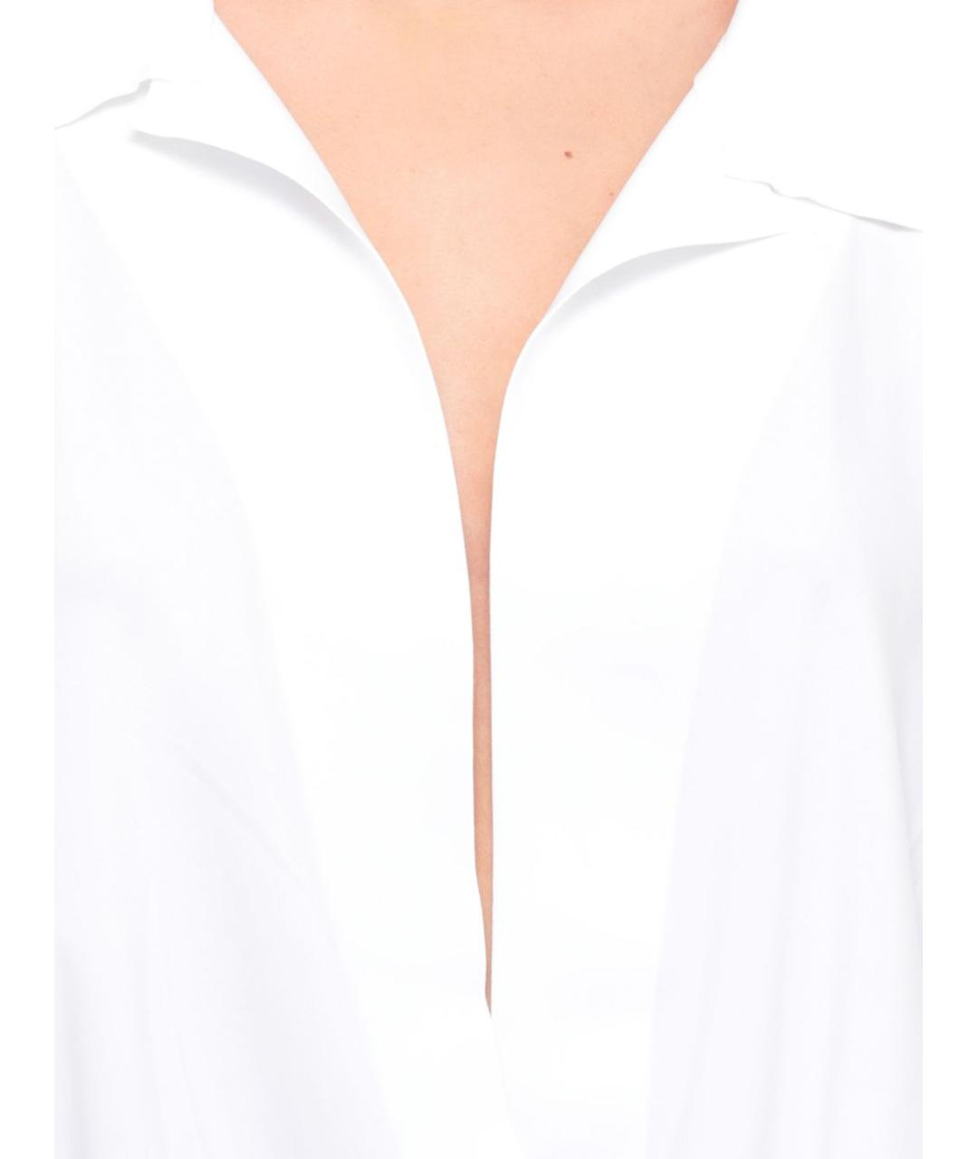 NORMA KAMALI Белое полиэстеровое боди, фото 5
