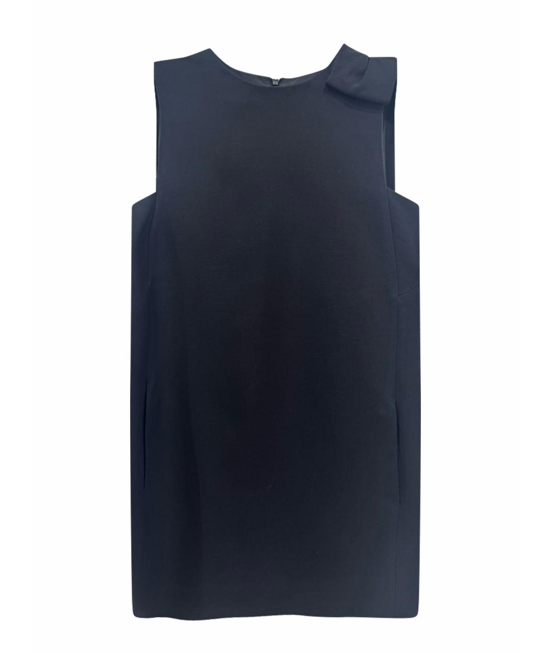 VALENTINO Черное шелковое коктейльное платье, фото 1