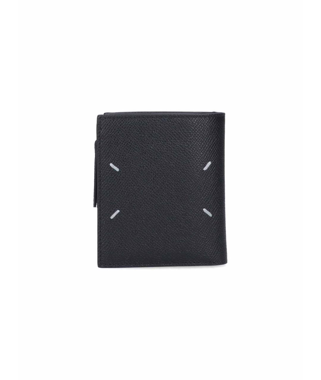 MAISON MARGIELA Черный кожаный кошелек, фото 3