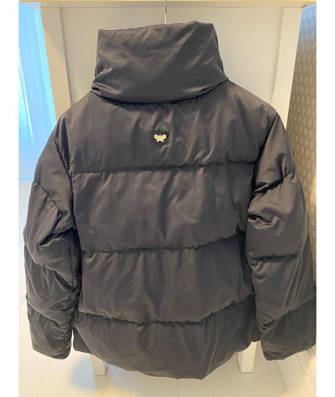 WEEKEND MAX MARA Черный полиэстеровый пуховик, фото 2