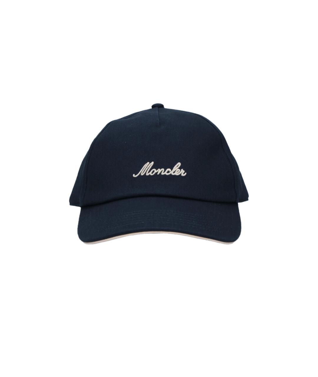 MONCLER Синяя хлопковая кепка/бейсболка, фото 1