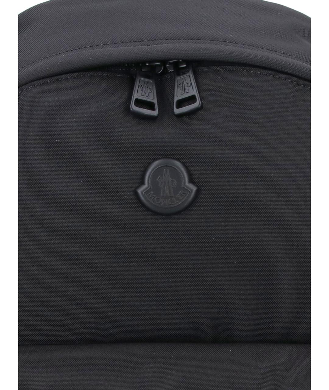 MONCLER Черный тканевый рюкзак, фото 4