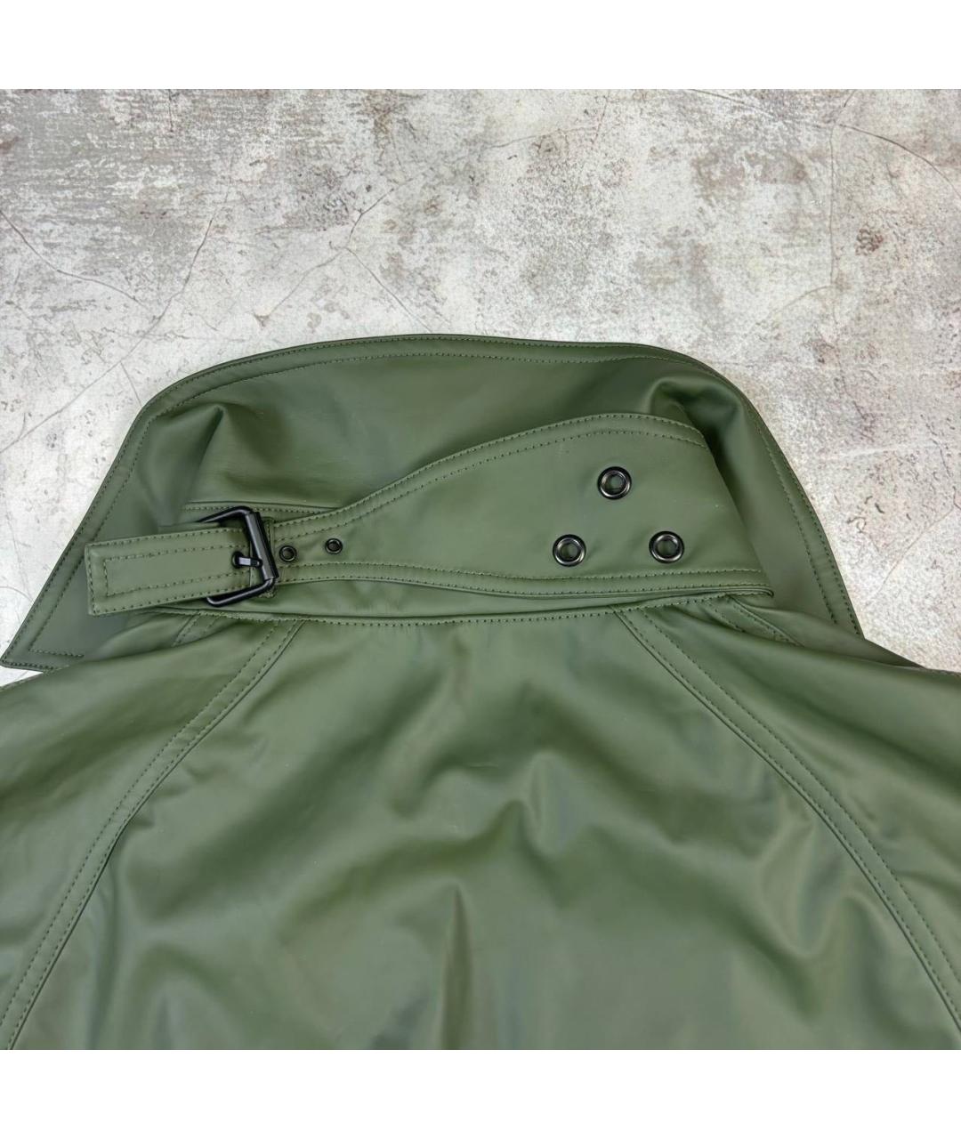 PACO RABANNE Зеленый полиэстеровый тренч/плащ, фото 3
