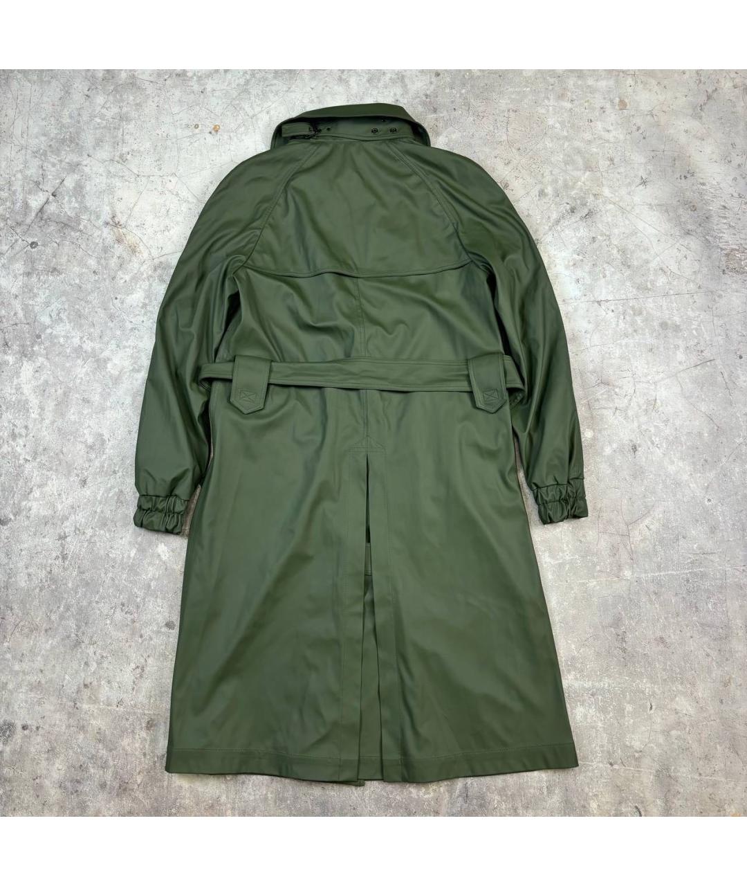 PACO RABANNE Зеленый полиэстеровый тренч/плащ, фото 2