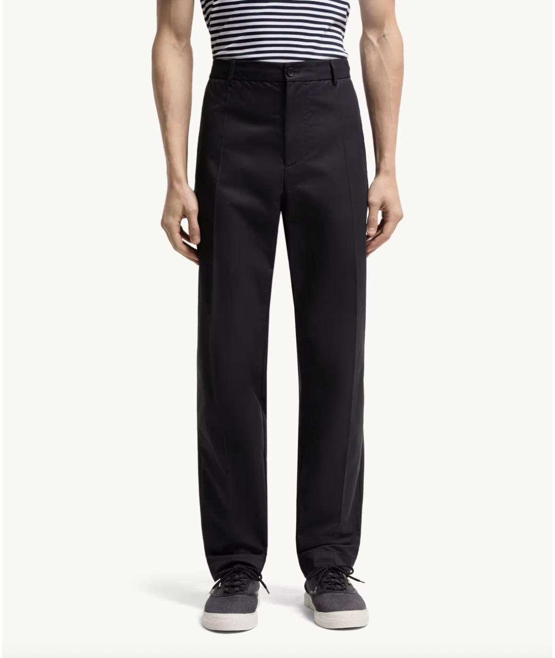 MONCLER Темно-синие повседневные брюки, фото 4