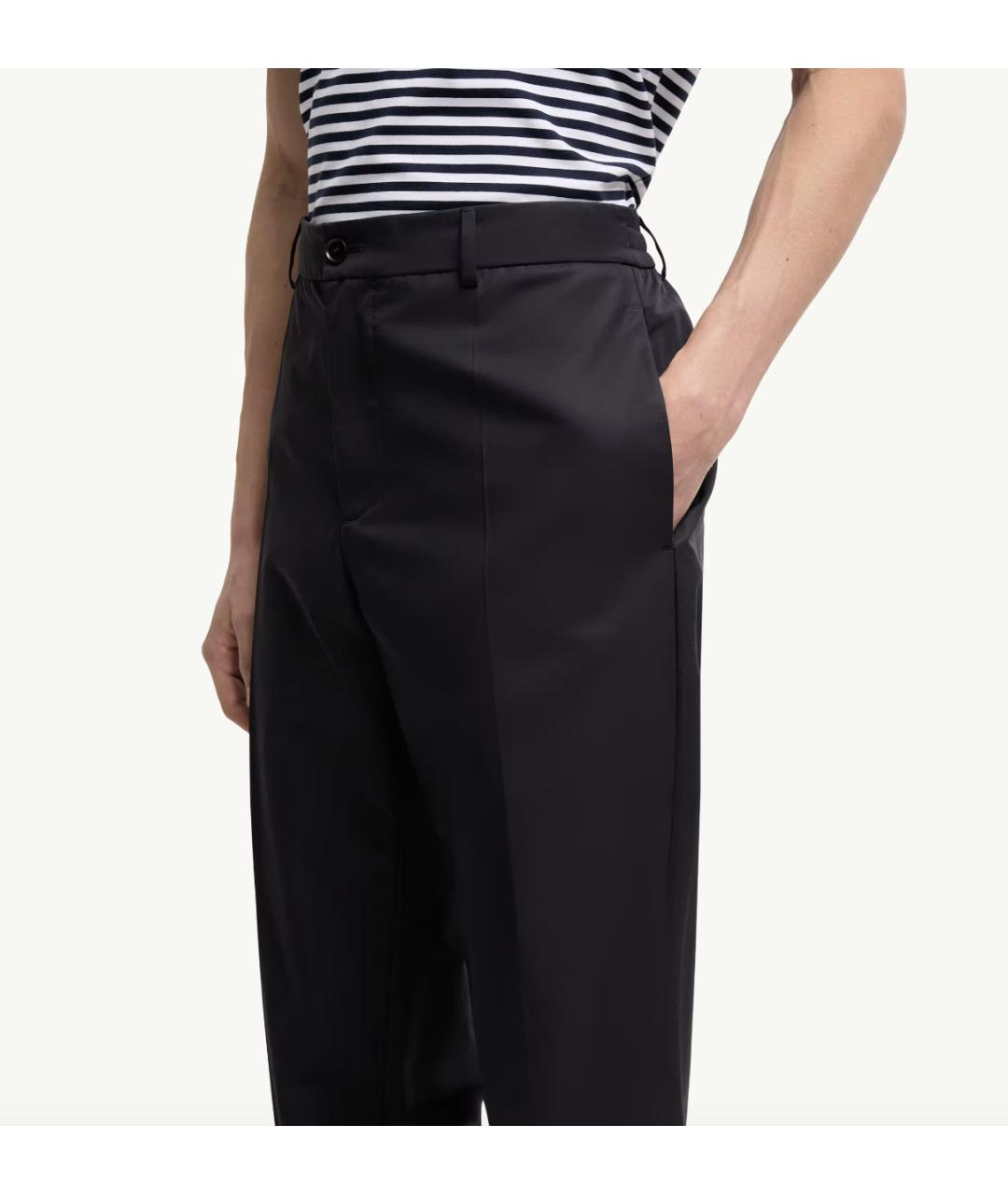 MONCLER Темно-синие повседневные брюки, фото 6