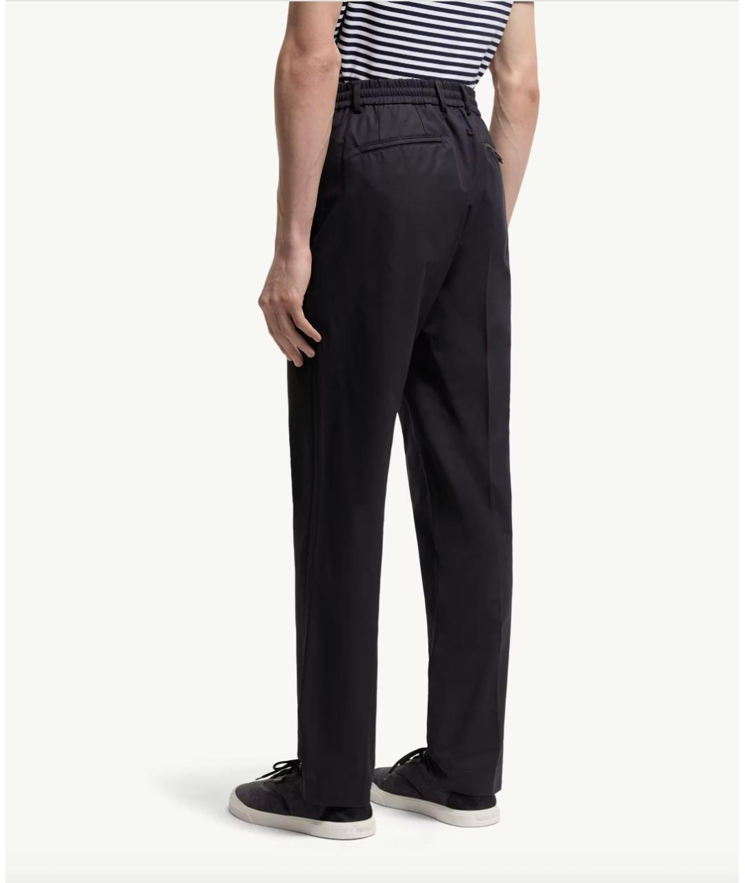 MONCLER Темно-синие повседневные брюки, фото 5