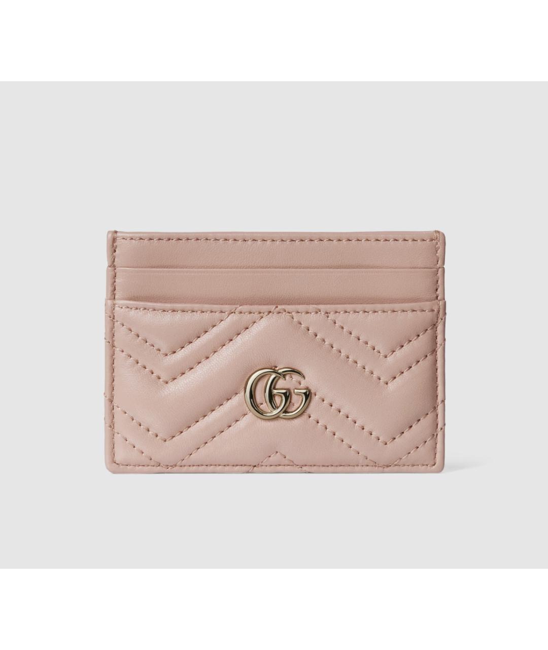 GUCCI Розовый кожаный кардхолдер, фото 5