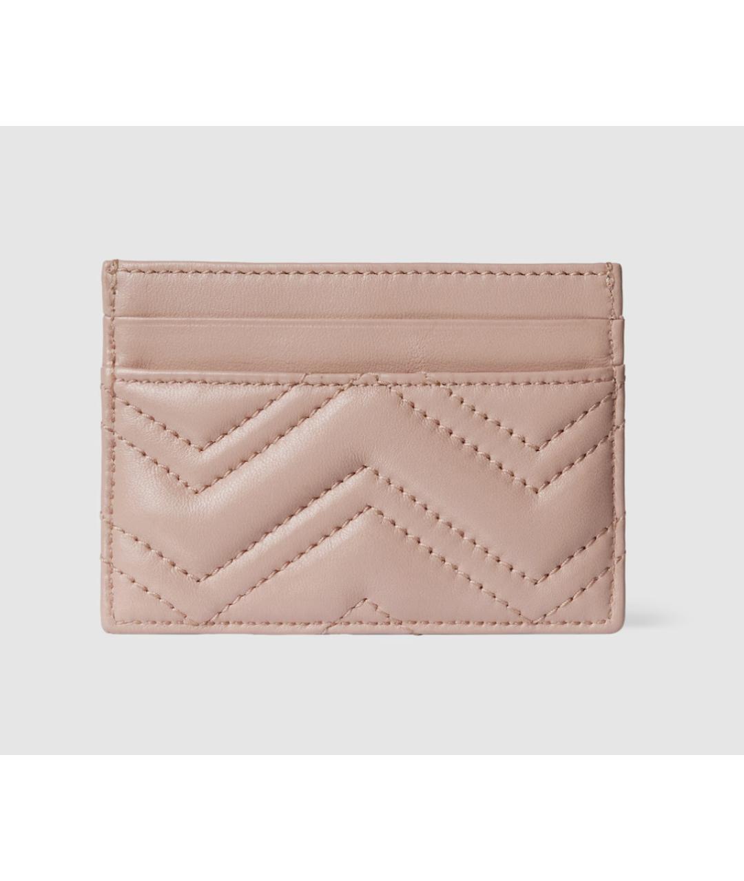 GUCCI Розовый кожаный кардхолдер, фото 4