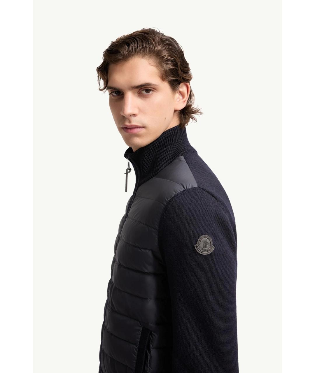 MONCLER Темно-синий кардиган, фото 3