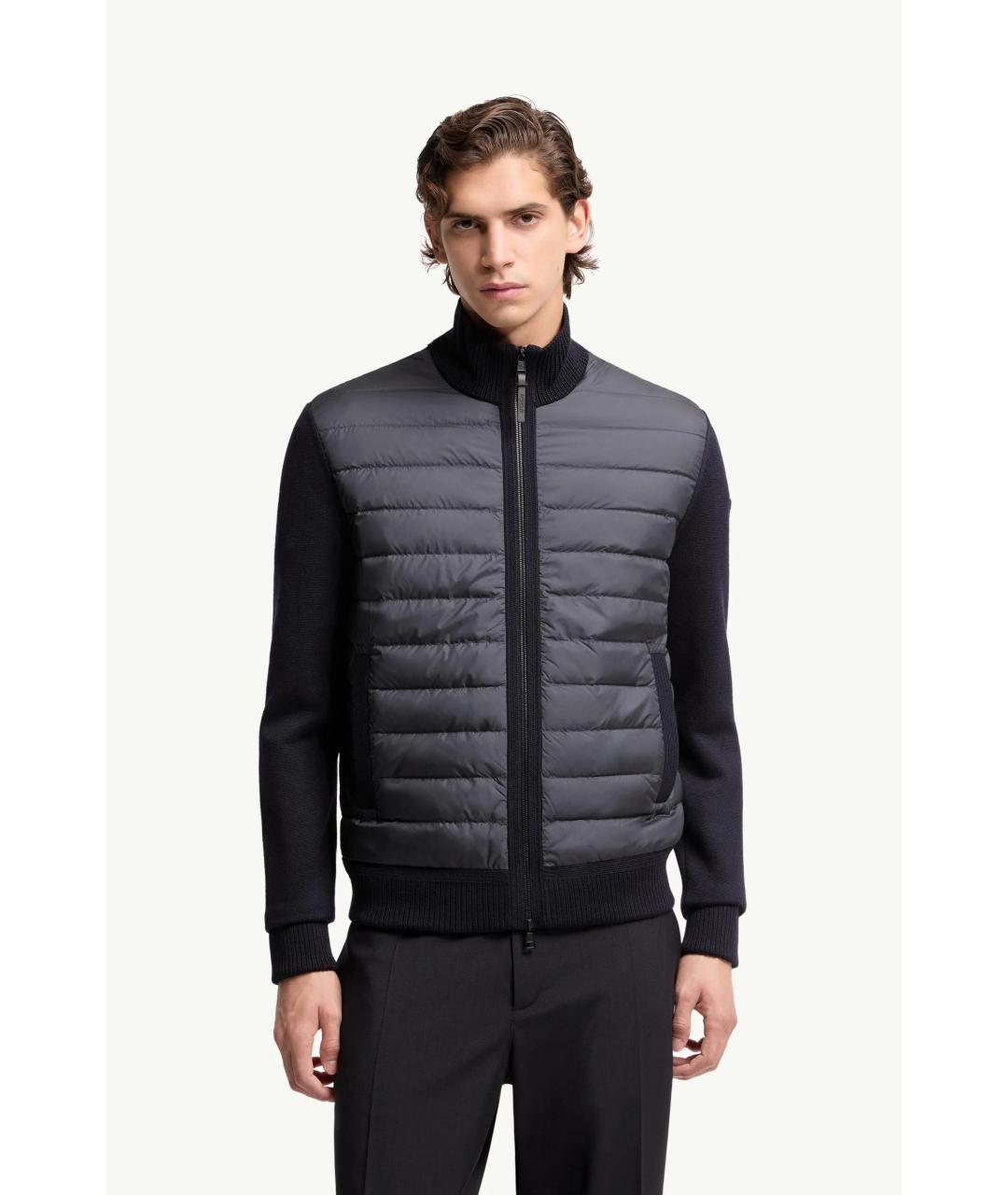 MONCLER Темно-синий кардиган, фото 4