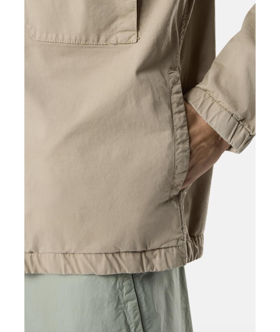 STONE ISLAND Бежевая хлопковая куртка, фото 5