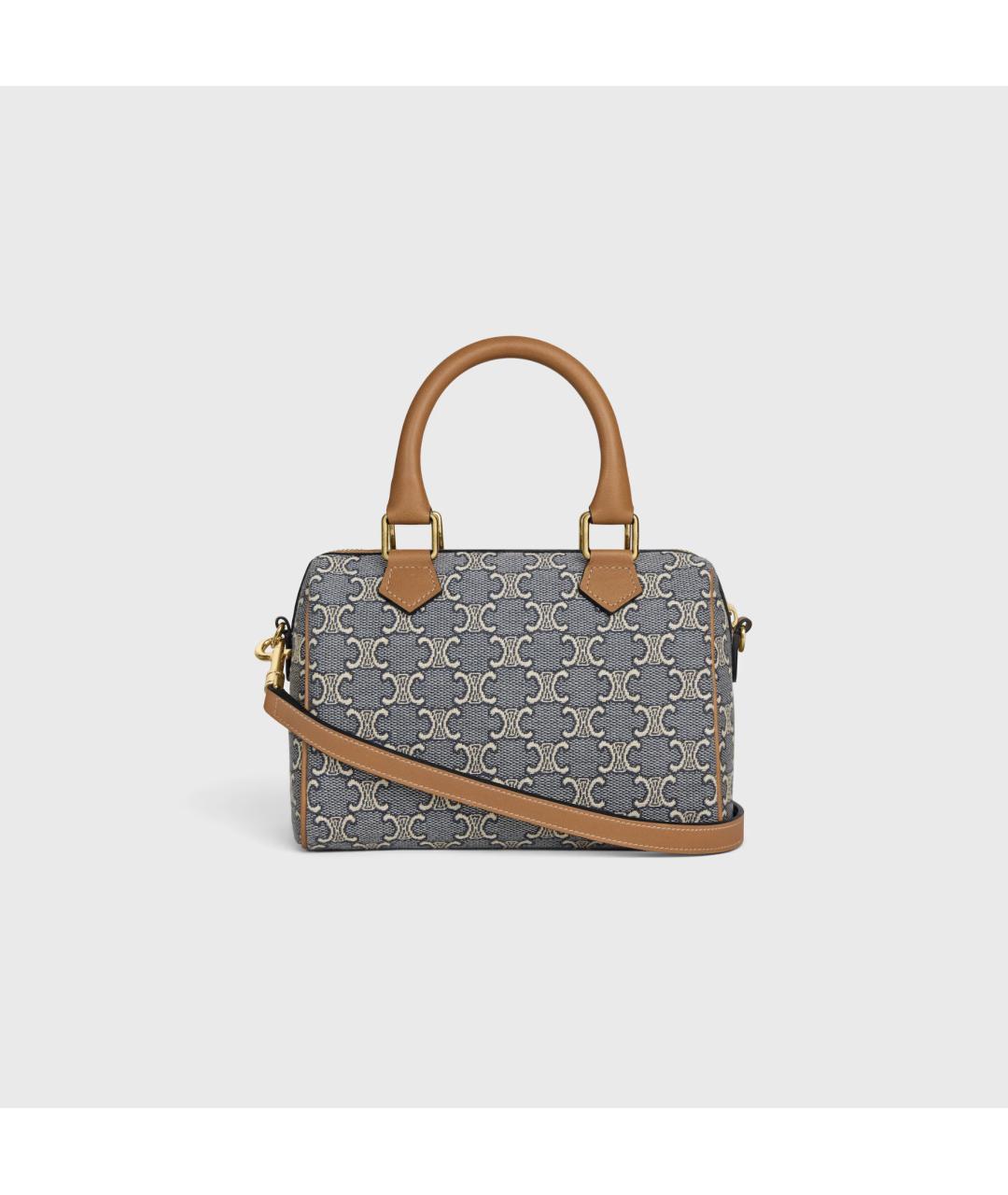 CELINE Голубая тканевая сумка тоут, фото 3