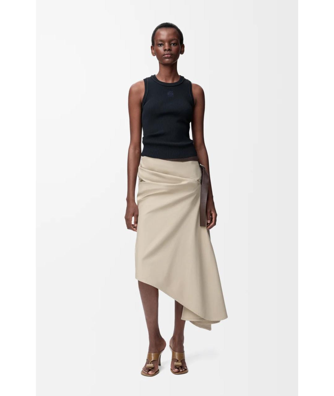 LOEWE Черная хлопковая майка, фото 2