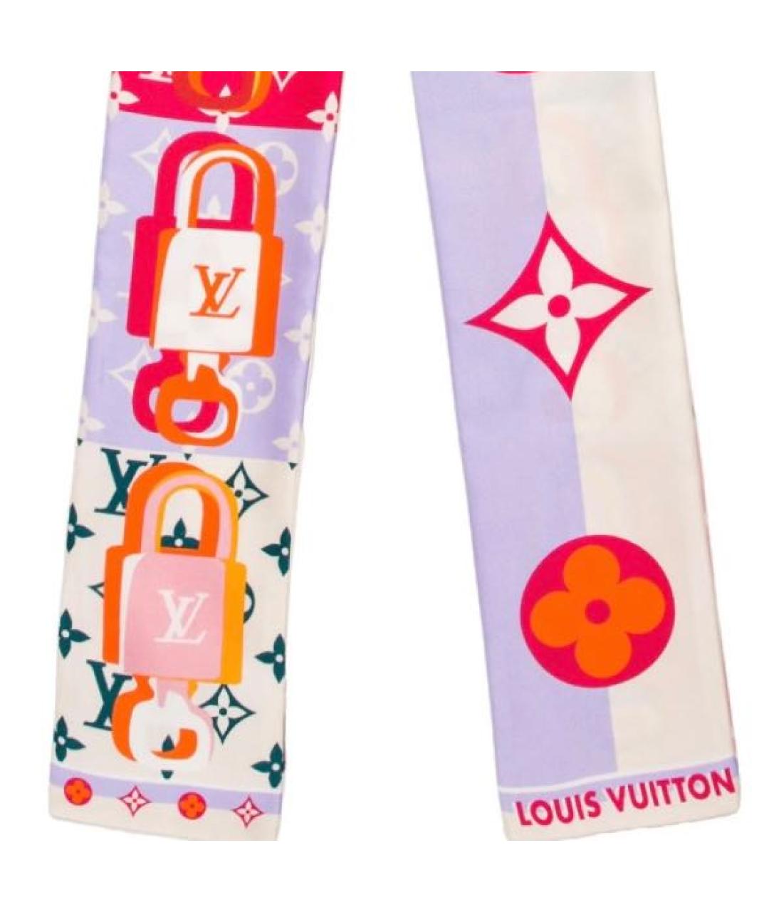LOUIS VUITTON Мульти шелковый платок, фото 2