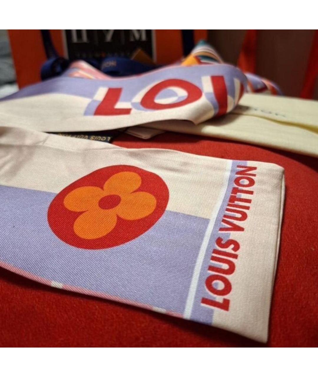 LOUIS VUITTON Мульти шелковый платок, фото 4