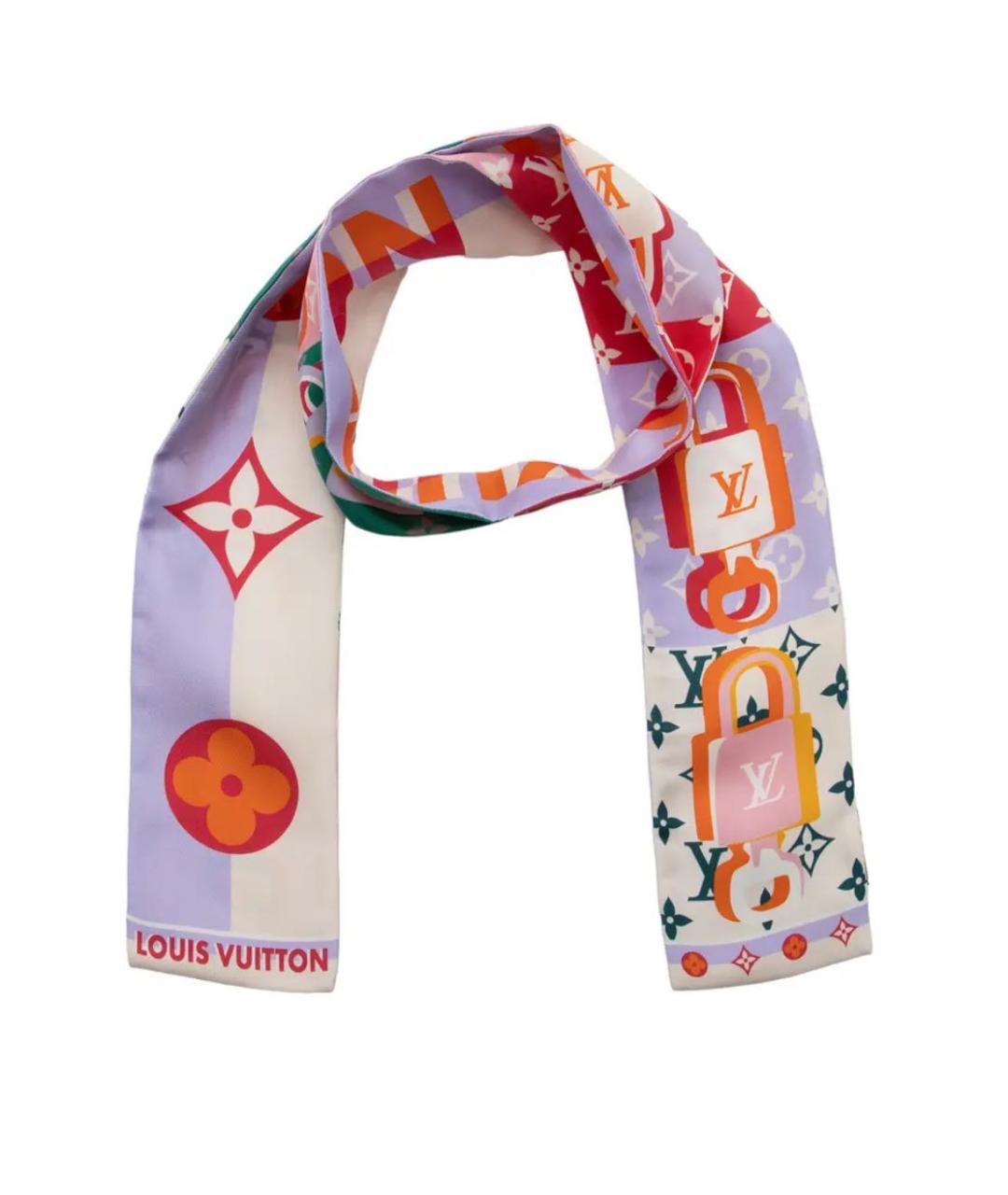 LOUIS VUITTON Мульти шелковый платок, фото 1