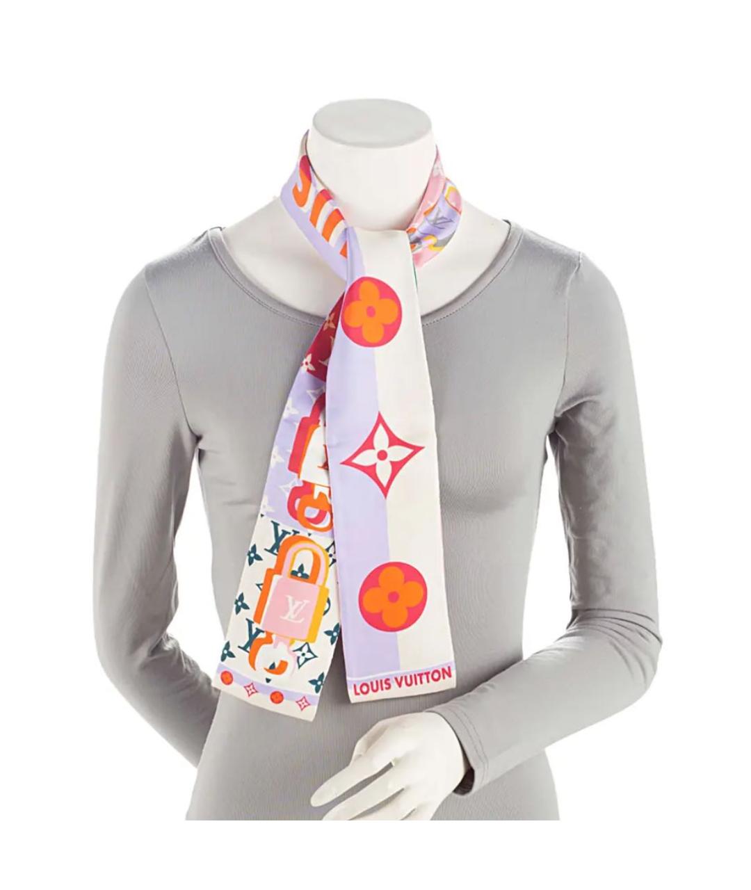 LOUIS VUITTON Мульти шелковый платок, фото 6