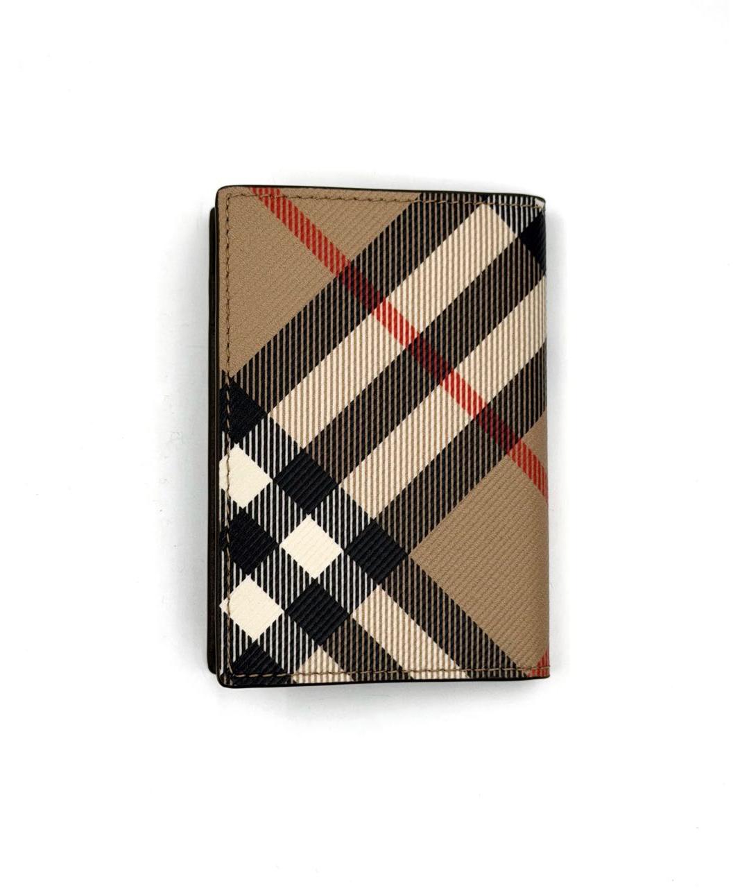 BURBERRY Коричневый кожаный кардхолдер, фото 2