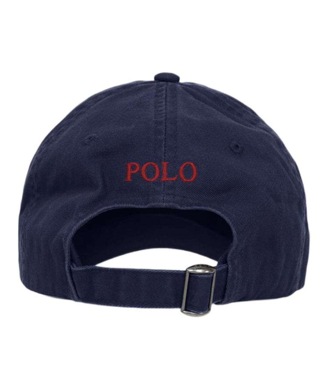 POLO RALPH LAUREN Темно-синяя хлопковая кепка, фото 4