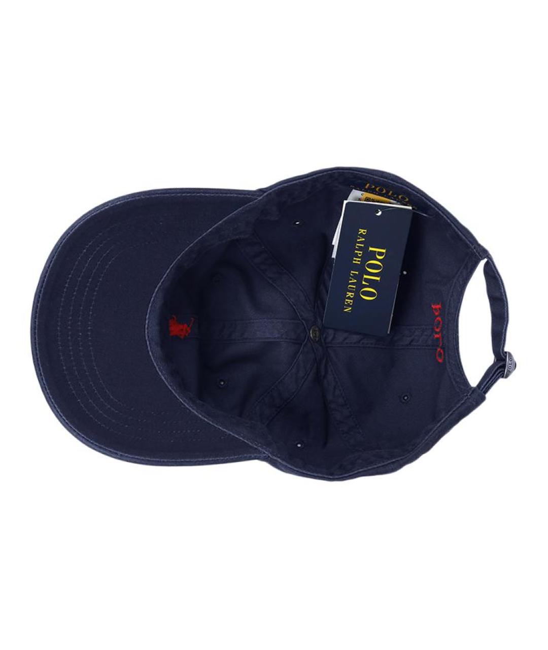 POLO RALPH LAUREN Темно-синяя хлопковая кепка, фото 5
