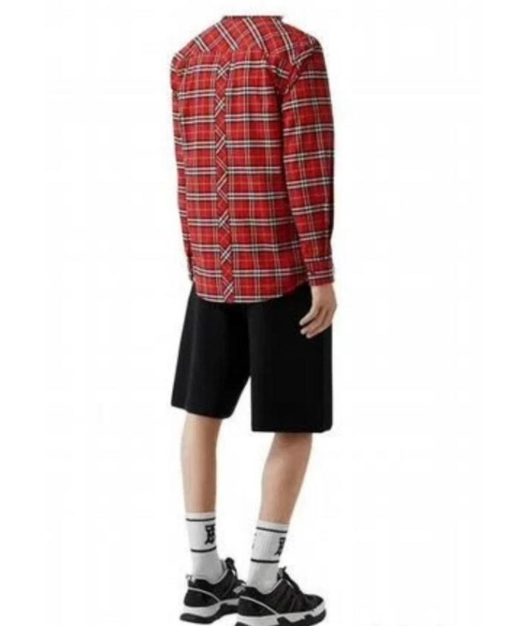 BURBERRY Красная хлопковая рубашка, фото 3