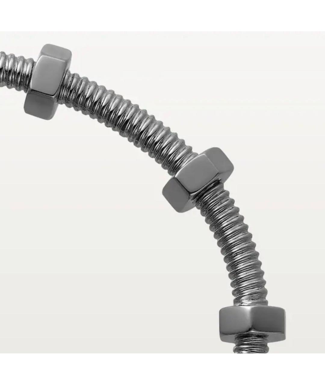 CARTIER Серый браслет из белого золота, фото 4