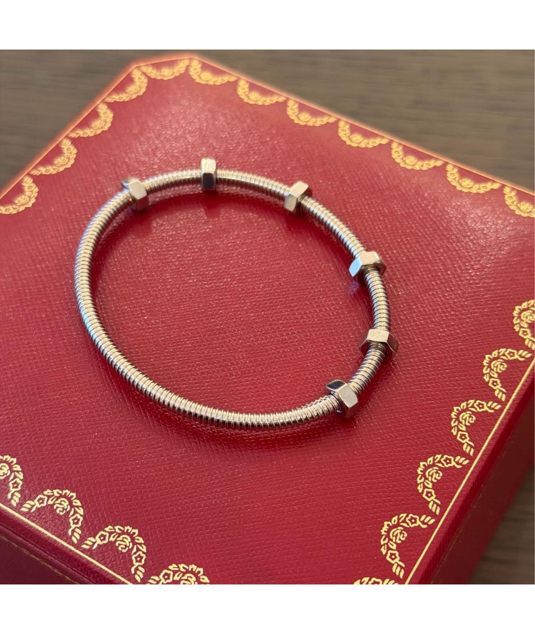 CARTIER Серый браслет из белого золота, фото 6